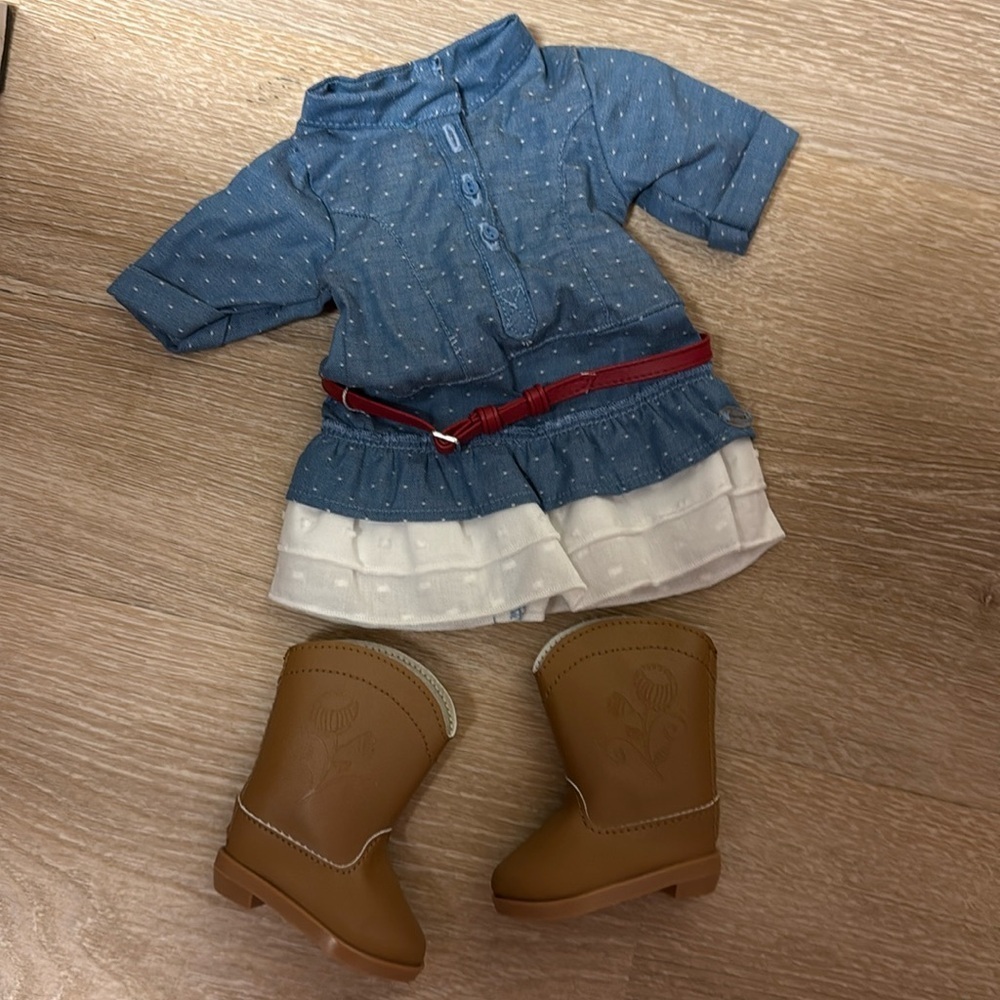 American girl western chambray outfit new with tags and box retired! - Picture 10 of 10